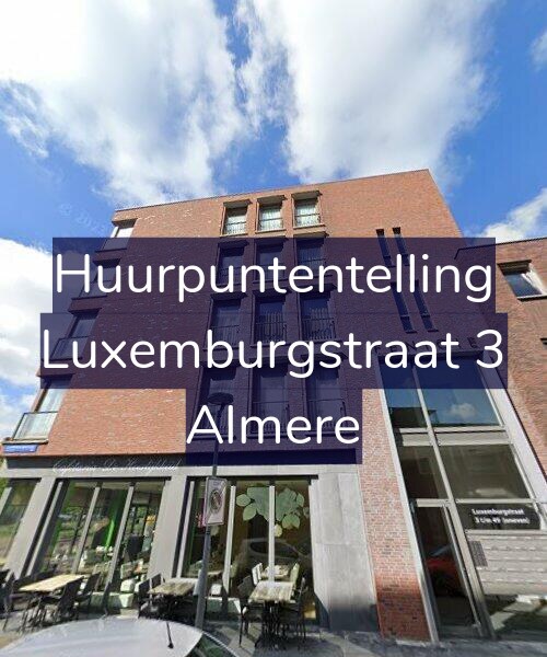 Foto gevel Huurpuntentelling voor Luxemburgstraat 3, Almere
