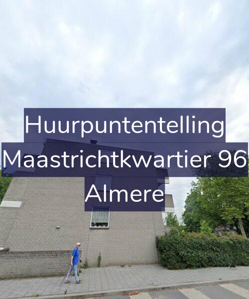 Foto gevel Huurpuntentelling voor Maastrichtkwartier 96, Almere