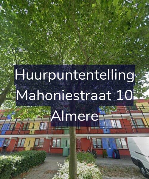 Foto gevel Huurpuntentelling voor Mahoniestraat 10, Almere