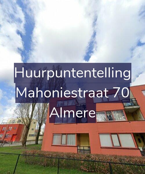Foto gevel Huurpuntentelling voor Mahoniestraat 70, Almere