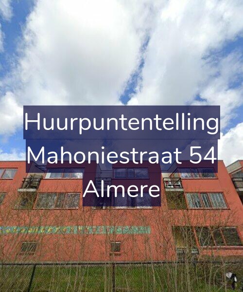 Foto gevel Huurpuntentelling voor Mahoniestraat 54, Almere