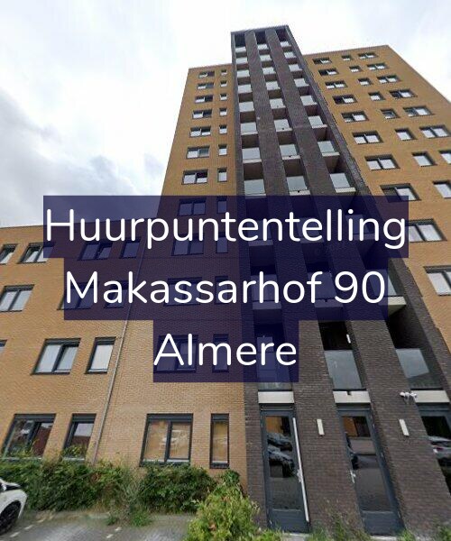 Foto gevel Huurpuntentelling voor Makassarhof 90, Almere