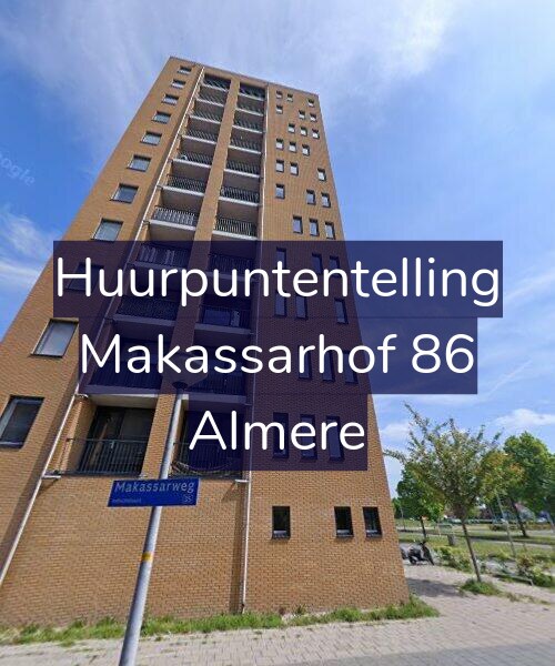 Foto gevel Huurpuntentelling voor Makassarhof 86, Almere