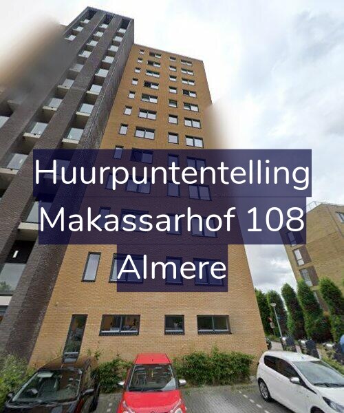 Foto gevel Huurpuntentelling voor Makassarhof 108, Almere