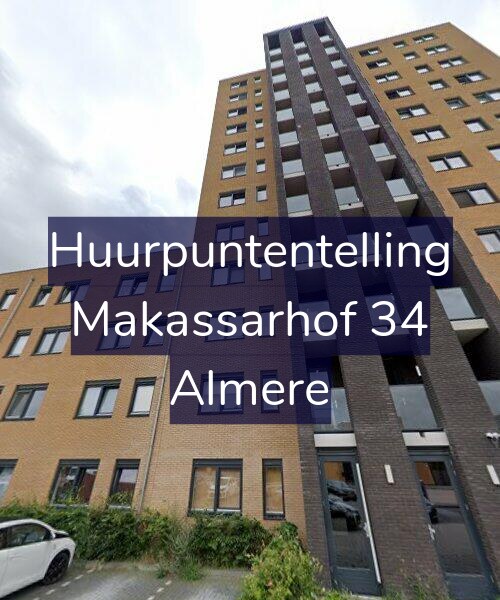 Foto gevel Huurpuntentelling voor Makassarhof 34, Almere