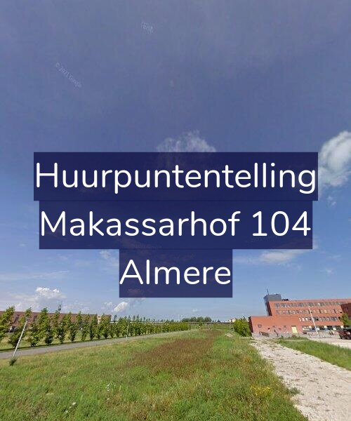 Foto gevel Huurpuntentelling voor Makassarhof 104, Almere