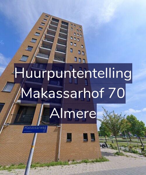 Foto gevel Huurpuntentelling voor Makassarhof 70, Almere