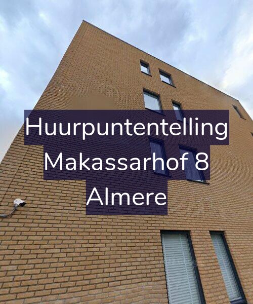 Foto gevel Huurpuntentelling voor Makassarhof 8, Almere