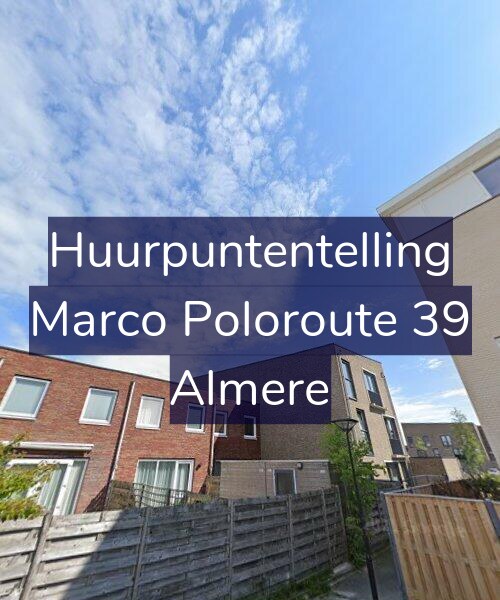 Foto gevel Huurpuntentelling voor Marco Poloroute 39, Almere