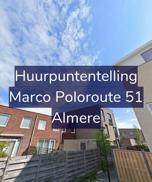 Foto gevel Huurpuntentelling voor Marco Poloroute 51, Almere