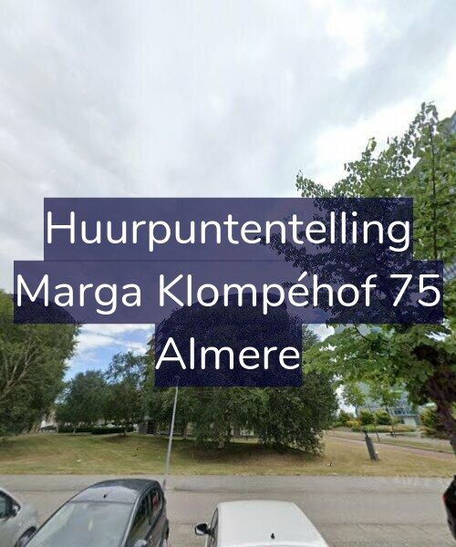 Foto gevel Huurpuntentelling voor Marga Klompéhof 75, Almere