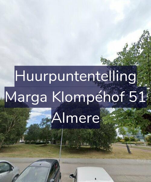 Foto gevel Huurpuntentelling voor Marga Klompéhof 51, Almere
