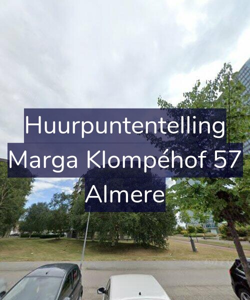 Foto gevel Huurpuntentelling voor Marga Klompéhof 57, Almere