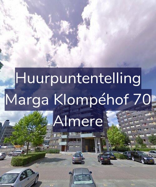 Foto gevel Huurpuntentelling voor Marga Klompéhof 70, Almere