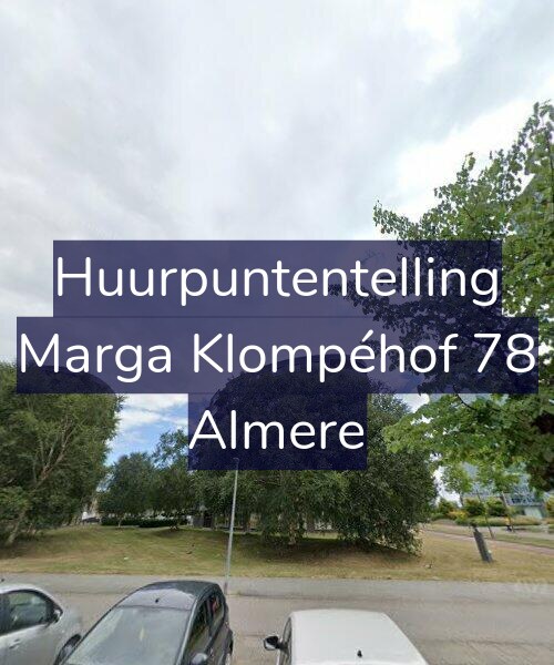 Foto gevel Huurpuntentelling voor Marga Klompéhof 78, Almere