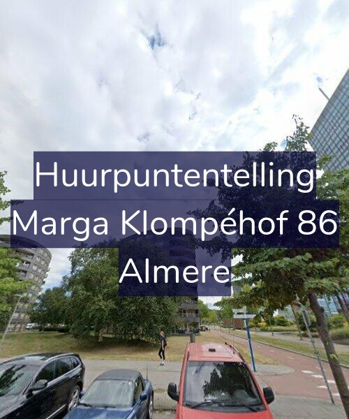 Foto gevel Huurpuntentelling voor Marga Klompéhof 86, Almere