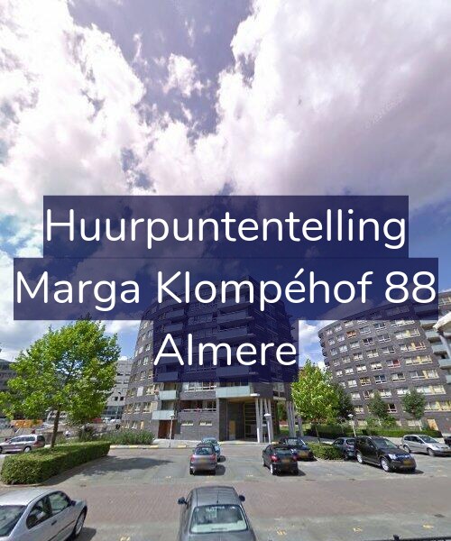 Foto gevel Huurpuntentelling voor Marga Klompéhof 88, Almere
