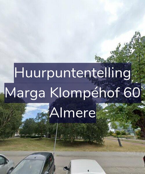 Foto gevel Huurpuntentelling voor Marga Klompéhof 60, Almere