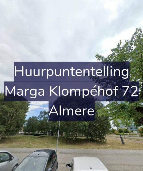 Foto gevel Huurpuntentelling voor Marga Klompéhof 72, Almere