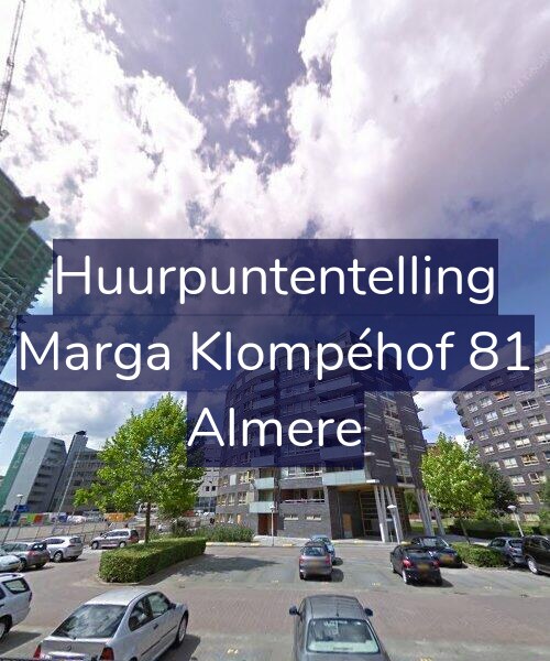 Foto gevel Huurpuntentelling voor Marga Klompéhof 81, Almere