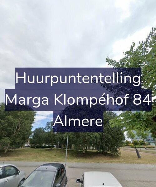 Foto gevel Huurpuntentelling voor Marga Klompéhof 84, Almere