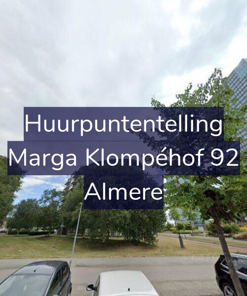 Foto gevel Huurpuntentelling voor Marga Klompéhof 92, Almere
