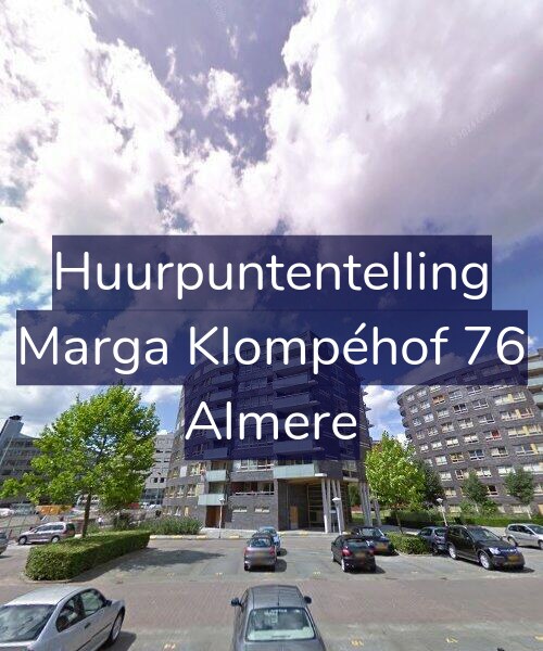 Foto gevel Huurpuntentelling voor Marga Klompéhof 76, Almere