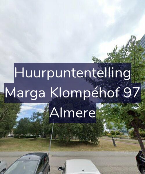 Foto gevel Huurpuntentelling voor Marga Klompéhof 97, Almere