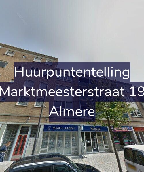 Foto gevel Huurpuntentelling voor Marktmeesterstraat 19, Almere