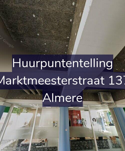 Foto gevel Huurpuntentelling voor Marktmeesterstraat 137, Almere