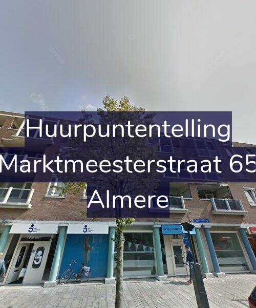 Foto gevel Huurpuntentelling voor Marktmeesterstraat 65, Almere