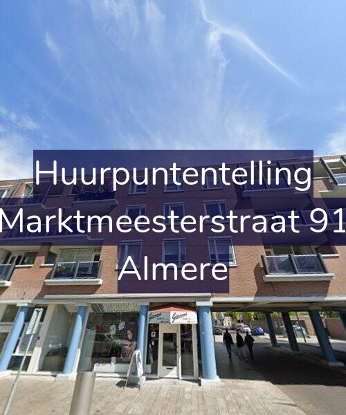 Foto gevel Huurpuntentelling voor Marktmeesterstraat 91, Almere