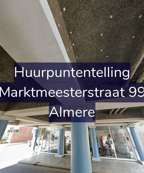 Foto gevel Huurpuntentelling voor Marktmeesterstraat 99, Almere