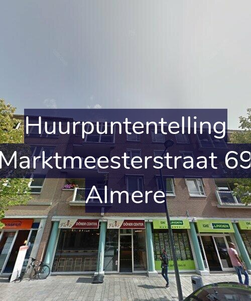 Foto gevel Huurpuntentelling voor Marktmeesterstraat 69, Almere