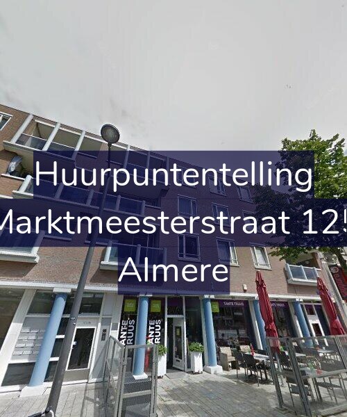 Foto gevel Huurpuntentelling voor Marktmeesterstraat 125, Almere