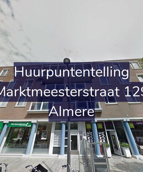 Foto gevel Huurpuntentelling voor Marktmeesterstraat 129, Almere
