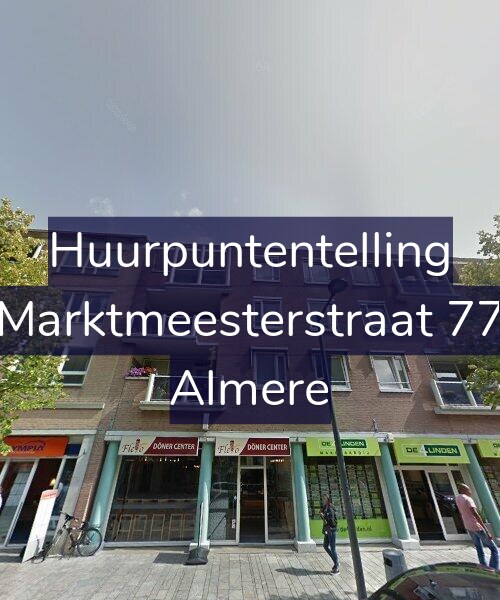 Foto gevel Huurpuntentelling voor Marktmeesterstraat 77, Almere