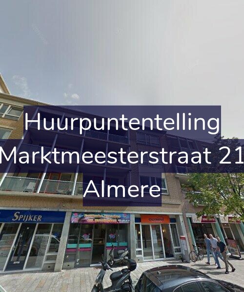 Foto gevel Huurpuntentelling voor Marktmeesterstraat 21, Almere