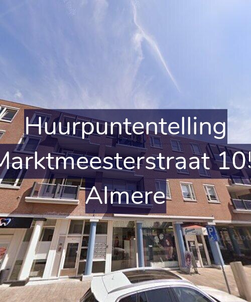 Foto gevel Huurpuntentelling voor Marktmeesterstraat 105, Almere
