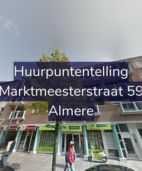 Foto gevel Huurpuntentelling voor Marktmeesterstraat 59, Almere