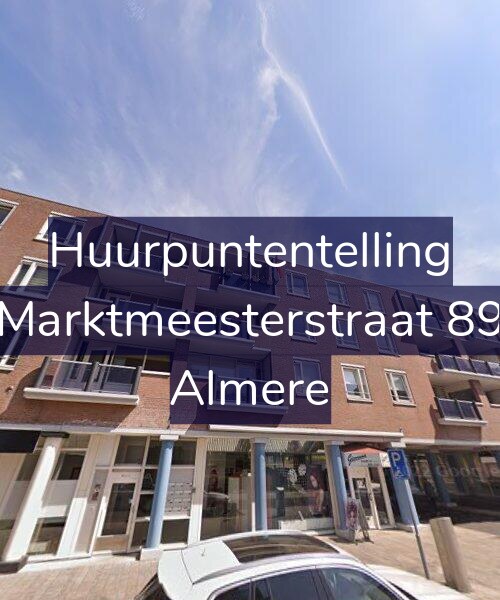 Foto gevel Huurpuntentelling voor Marktmeesterstraat 89, Almere