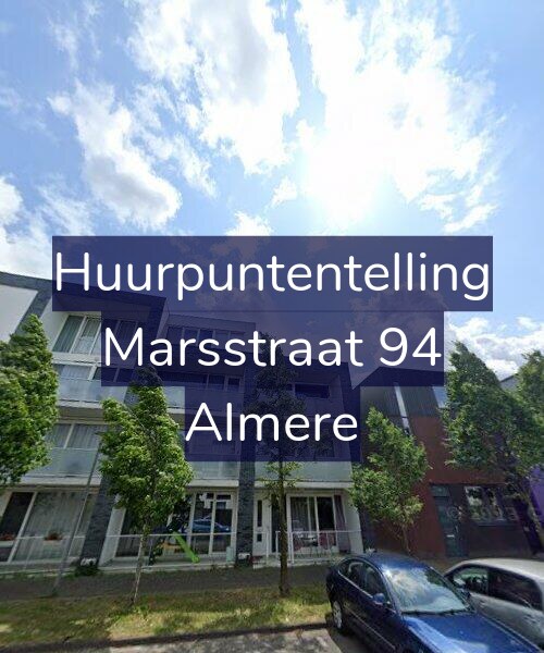 Foto gevel Huurpuntentelling voor Marsstraat 94, Almere