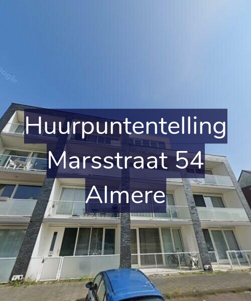 Foto gevel Huurpuntentelling voor Marsstraat 54, Almere