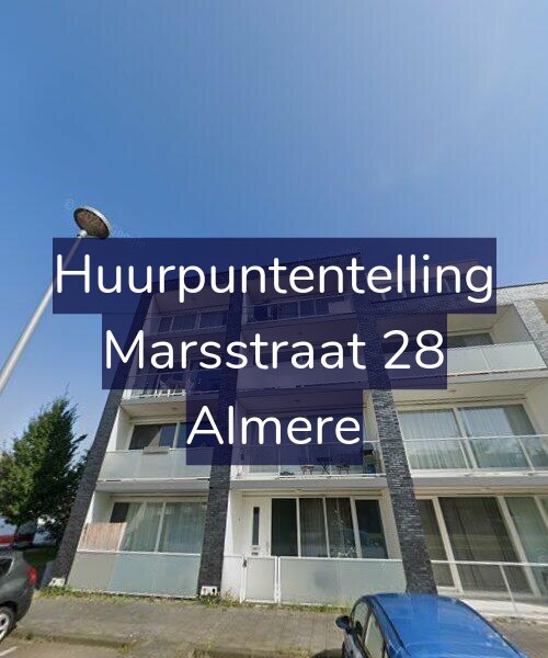 Foto gevel Huurpuntentelling voor Marsstraat 28, Almere