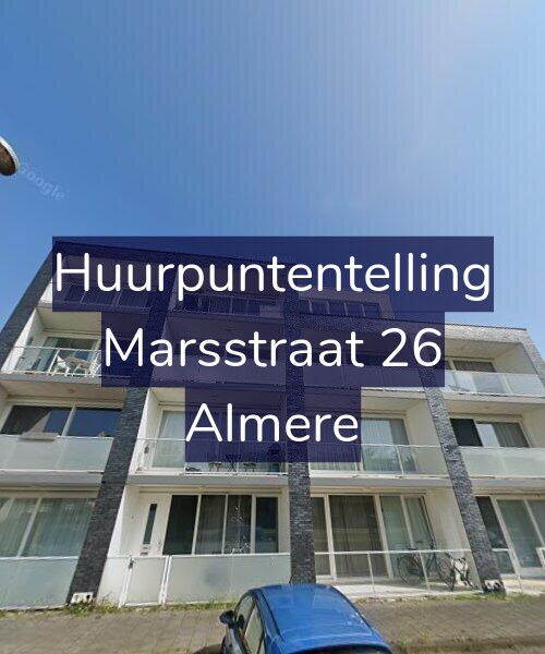 Foto gevel Huurpuntentelling voor Marsstraat 26, Almere
