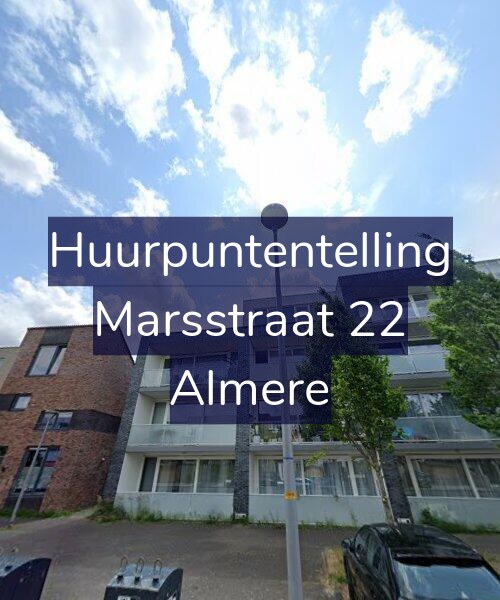 Foto gevel Huurpuntentelling voor Marsstraat 22, Almere