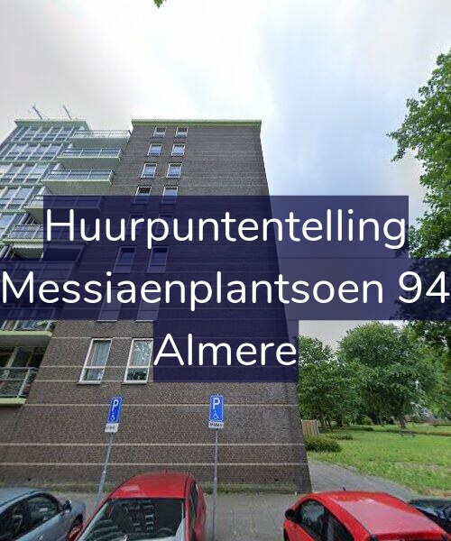 Foto gevel Huurpuntentelling voor Messiaenplantsoen 94, Almere
