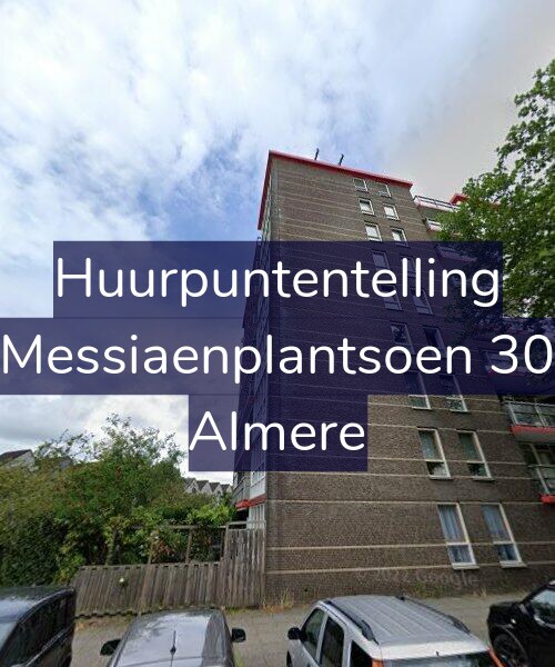 Foto gevel Huurpuntentelling voor Messiaenplantsoen 30, Almere
