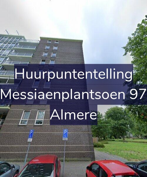 Foto gevel Huurpuntentelling voor Messiaenplantsoen 97, Almere