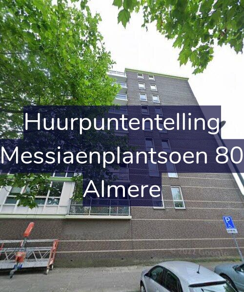 Foto gevel Huurpuntentelling voor Messiaenplantsoen 80, Almere